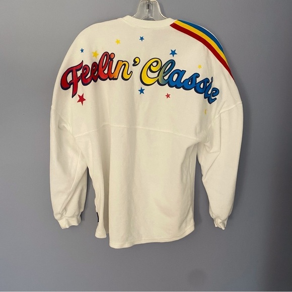 Vintage Disney Velour Sweatshirt Small Oversized Mickey & Friends - Picture 6 of 12